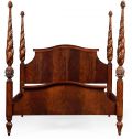 JONATHAN CHARLES BUCKINGHAM Bed Plantation Twist Turned Fluted Posts Four Post