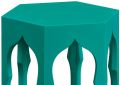 JONATHAN CHARLES MOROCCAN Lamp Table End Side Aruba Blue Acacia