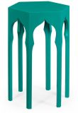 JONATHAN CHARLES MOROCCAN Lamp Table End Side Aruba Blue Acacia