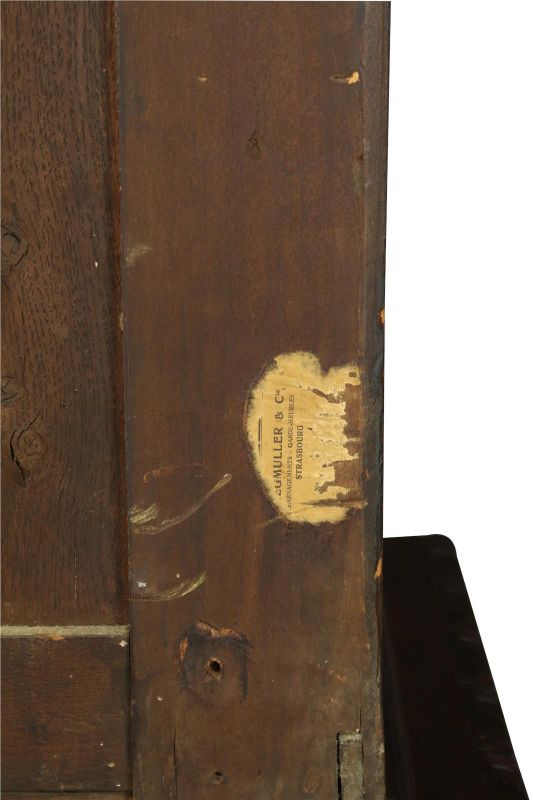 Antique Cabinet Bookcase Hunting Renaissance Putti Musicians Heavily Carved Oak