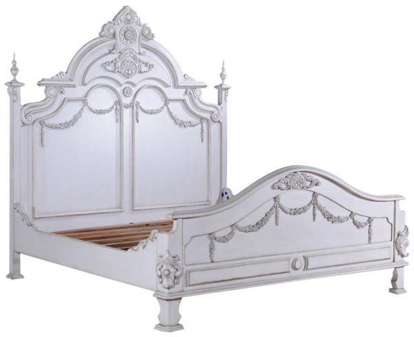 Victorian Bed Solid Wood King Size, Victorian Style Headboard Wooden