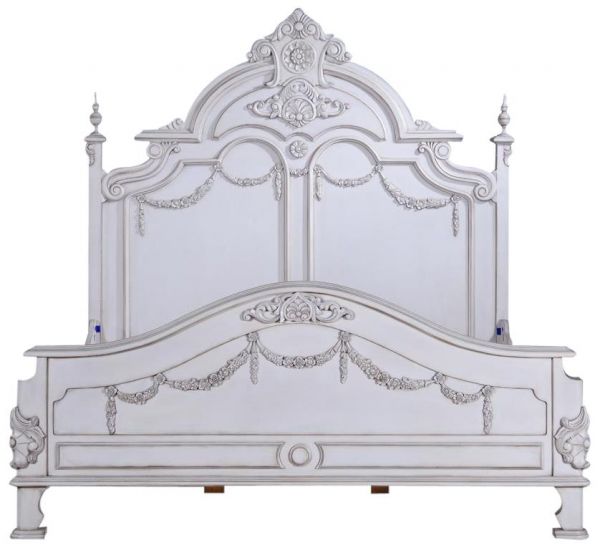 Victorian Bed Solid Wood King Size, Victorian Wood Headboard