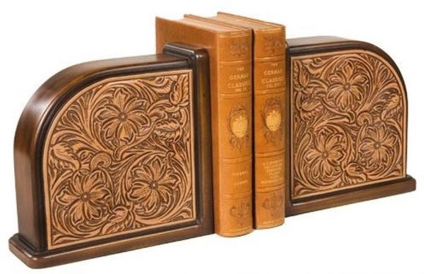 Bookends Bookend AMERICAN WEST Southwestern Chestnut Resin Hand-Painted