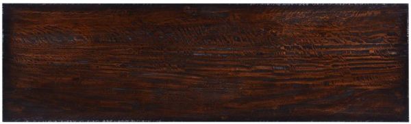 Console Table Cambridge Dark Rustic Solid Wood Pecan Old World Scroll Design