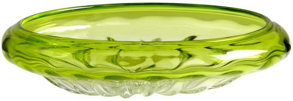 Decorative Bowl CYAN DESIGN SALEM Green Apple Dimpled Glass