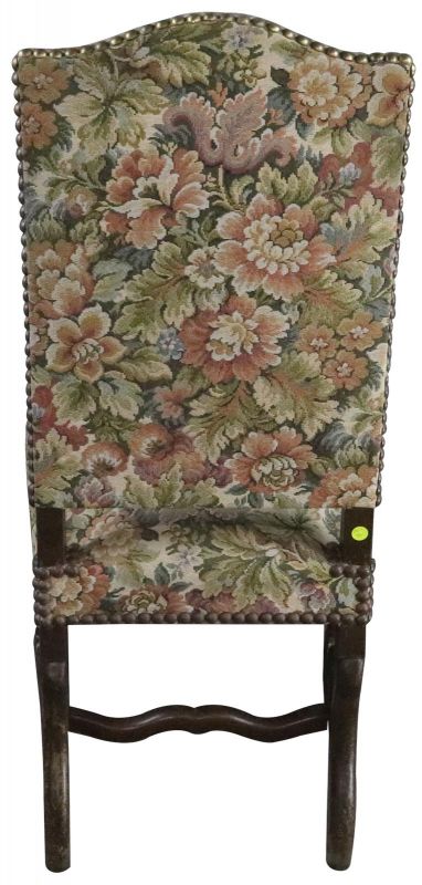 Dining Chairs Set 10 Sheepbone Beech Wood Vintage French 1930 Floral Upholstery