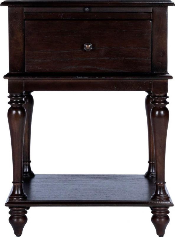 End Table Side Traditional Antique Coffee Distressed Brown Mindi Mango