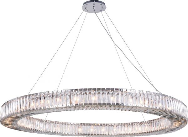 Hanging Lamp Pendant CUVETTE Contemporary Adjustable Height 36-Light Crystal