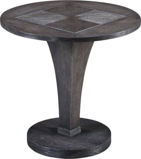 Lamp Table End Side SARREID Artisan Gray Oak Iron Bronze