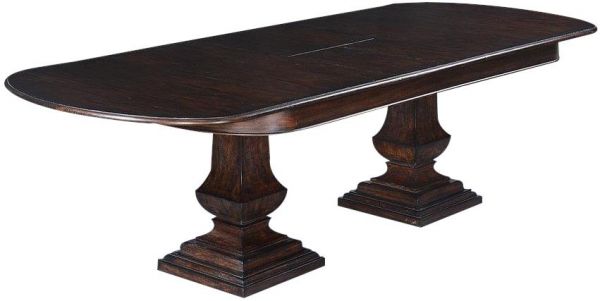 Pastry Table Tuscan Italian Extending Oval Top Butterfly Leaf Rustic Pecan Wood