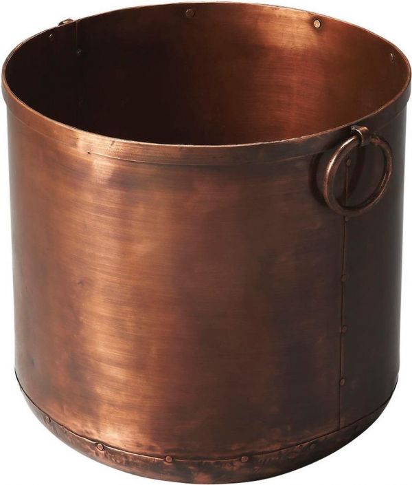 Planter Vase Copper Distressed Iron Bronze Hand-Crafted