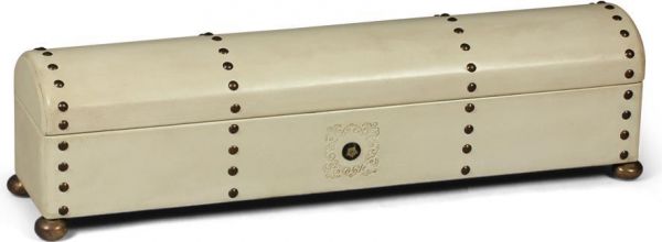 SARREID Telescope Box Traditional Antique White Black Brass Cream Pine Gray