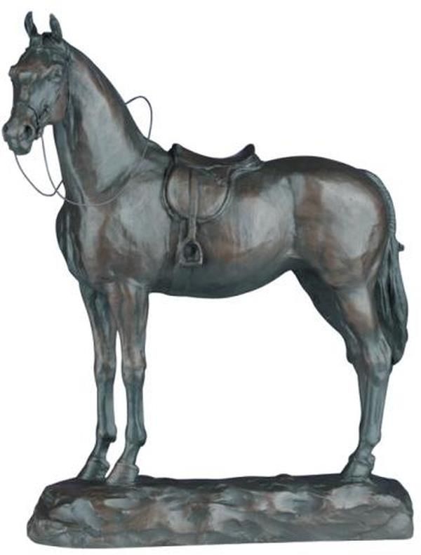 Sculpture EQUESTRIAN Traditional Antique English Riding Horse By Worthington
