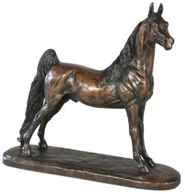 Sculpture EQUESTRIAN Traditional Antique Saddlebred Horse by Belden Chocolate