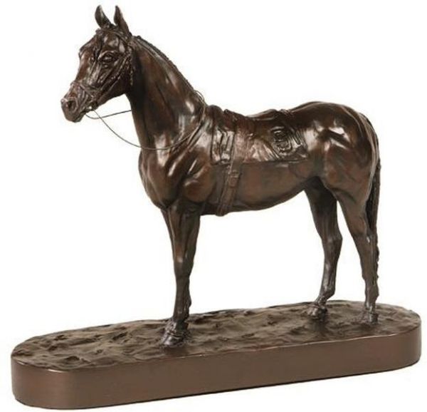 Sculpture Statue Horse Lucky Number 9 By Belden Hand Crafted Equestrian