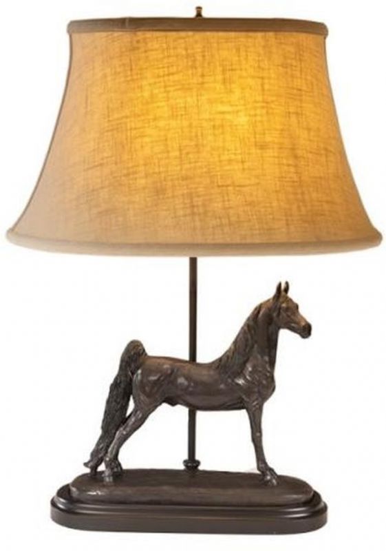 Sculpture Table Lamp Saddlebred Horse By Belden Equestrian Hand Crafted
