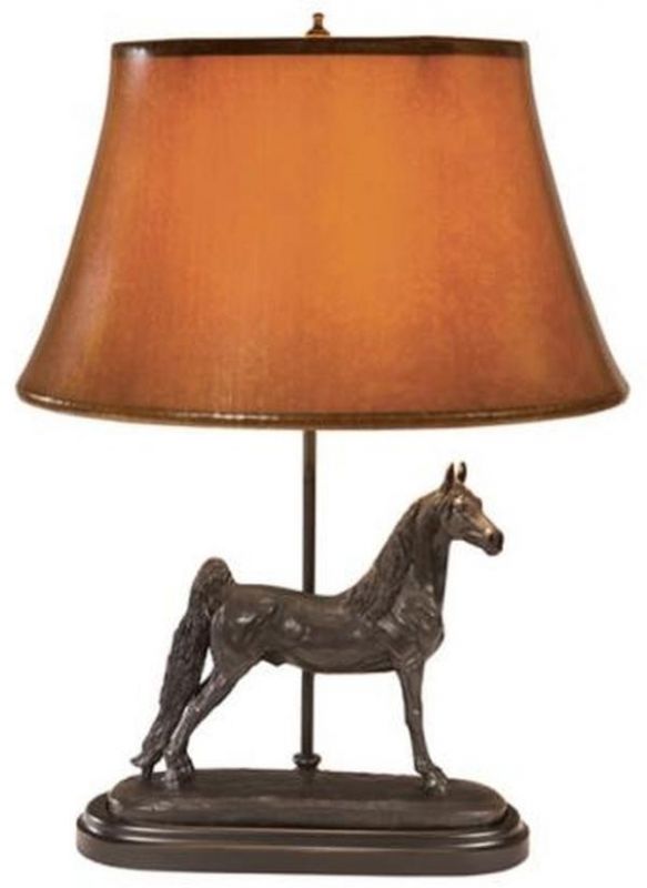 Sculpture Table Lamp Saddlebred Horse By Belden Hand Crafted Equestrian Mica