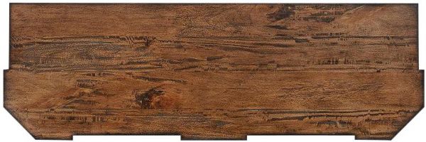 Sideboard Arlington Rustic Pecan Wood Bold Moldings 2-Door Adjustable Shelves
