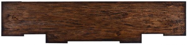 Sideboard Cathedral Reclaimed Wood Heavy Cornice Moldings Linen Fold 4 Doors