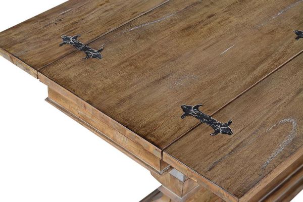Sofa Console Table Sedona Italian Tuscan Wood Beachwood Finish Fold Out Top
