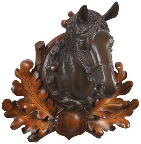 Wall Trophy Hunting EQUESTRIAN Traditional Antique Horse Head Chocolate