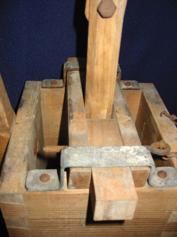 Press Antique German 1900 Rustic Pine Wood