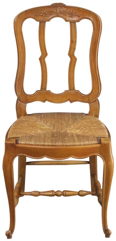 Dining Chairs French Country Farmhouse Cherry Wood Cane Set 6 Vintage 1930