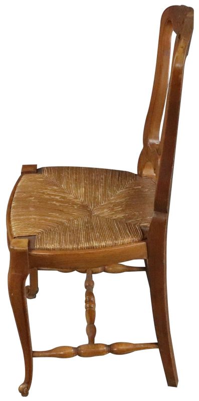 Dining Chairs French Country Farmhouse Cherry Wood Cane Set 6 Vintage 1930