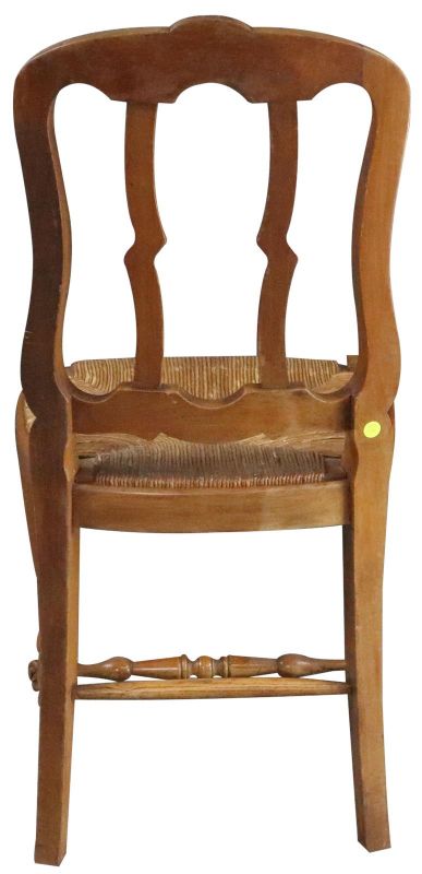 Dining Chairs French Country Farmhouse Cherry Wood Cane Set 6 Vintage 1930