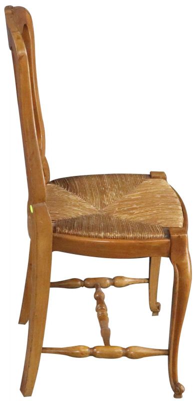 Dining Chairs French Country Farmhouse Cherry Wood Cane Set 6 Vintage 1930