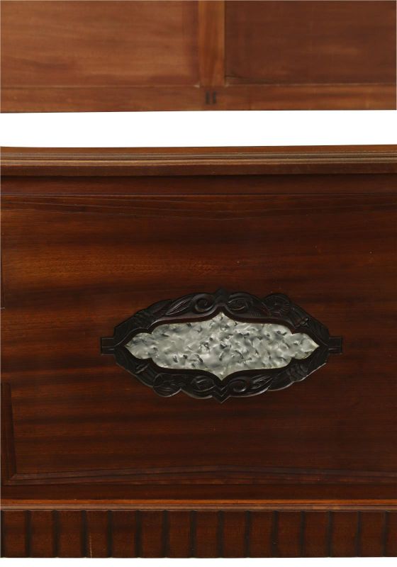 Bed Art Deco Deco Mid-Century Modern Mahogany Wood Bakelite Plastic 1920