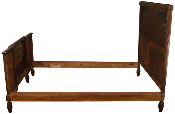 Bed Art Deco Deco Mid-Century Modern Mahogany Wood Bakelite Plastic 1920