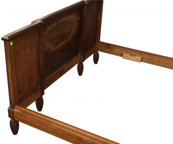 Bed Art Deco Deco Mid-Century Modern Mahogany Wood Bakelite Plastic 1920