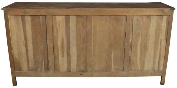 Antique Sideboard French Louis XV Rococo 1900 Oak 4-Doors 2-Drawer