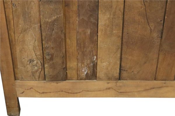 Sideboard Normandy Antique French 1890 Carved Walnut Flowers, 3-Door