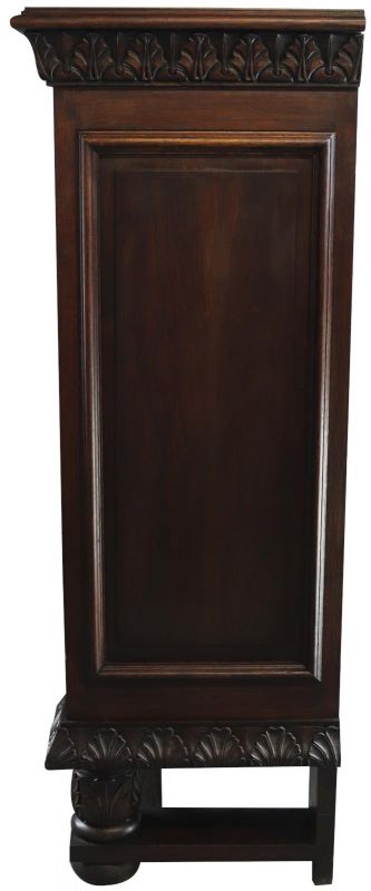 Secretary Desk Renaissance Vintage French 1930 Heavily Carved Oak Drawer Storage