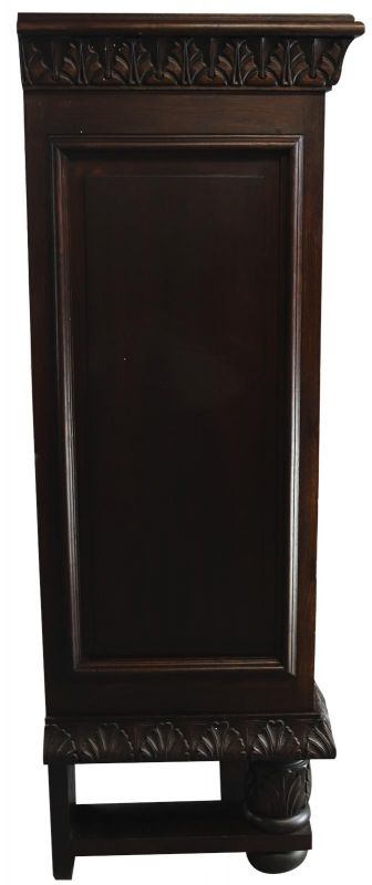 Secretary Desk Renaissance Vintage French 1930 Heavily Carved Oak Drawer Storage