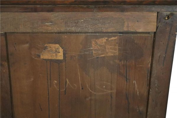 Antique French Sideboard Louis XV Rococo 1880 Oak 2-Drawer 3-Drawer