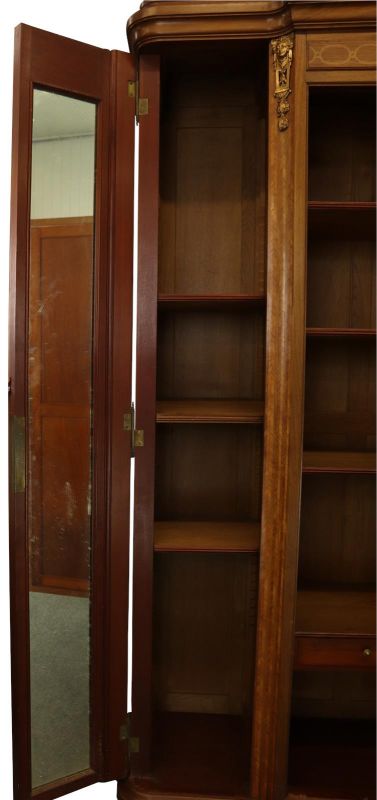 Armoire Louis XVI Antique French Mahogany Rosewood Inlay Satinwood Marquetry