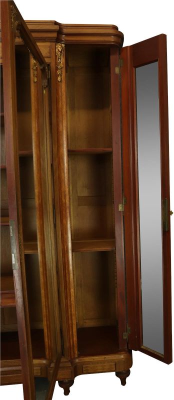 Armoire Louis XVI Antique French Mahogany Rosewood Inlay Satinwood Marquetry
