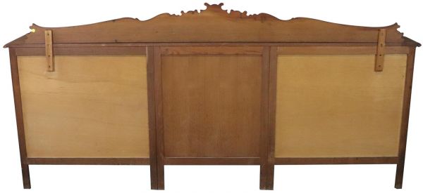 Sideboard Louis XV Rococo Vintage French Oak 4-Door 98 Inches Wide Server