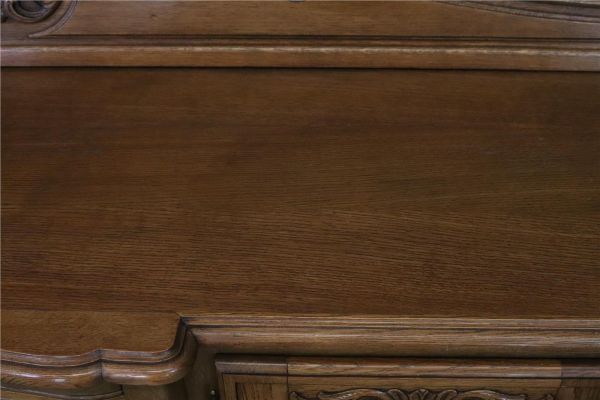 Sideboard Louis XV Rococo Vintage French Oak 4-Door 98 Inches Wide Server