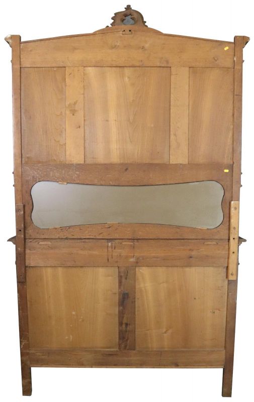 Buffet Louis XV Rococo Antique French 1900 Server Oak Glass 5-Door 2-Drawer