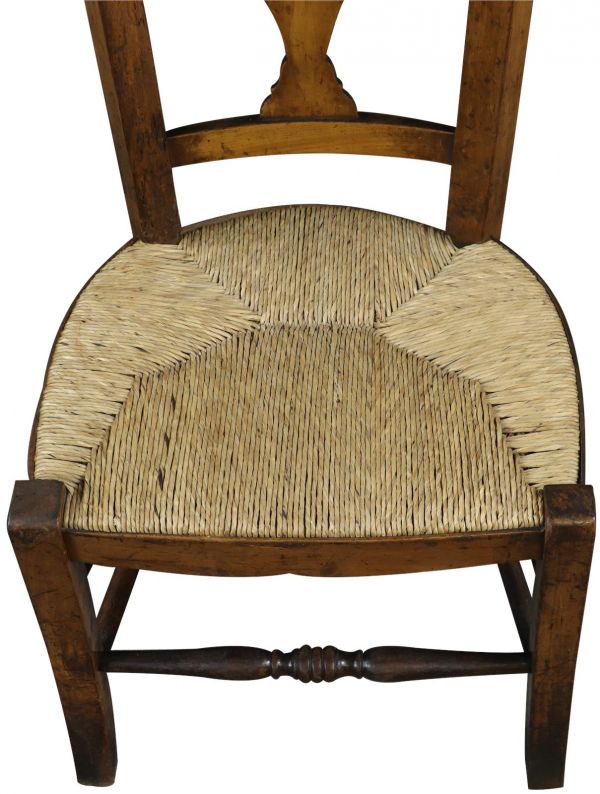Prayer Chair Religious Rattan Walnut Wood French 1930 Prie-Dieu