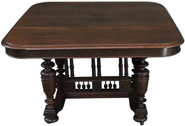 Table Henry II Renaissance Antique French 1900 Oak Wood