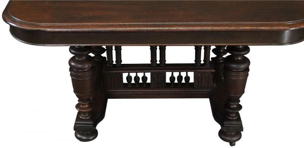 Table Henry II Renaissance Antique French 1900 Oak Wood
