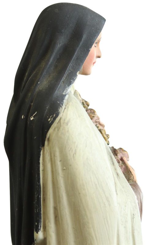 Sculpture Statue Religious St. Therese Saint Chalkware French 1900