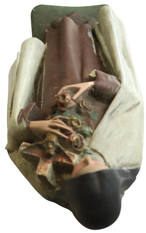 Sculpture Statue Religious St. Therese Saint Chalkware French 1900