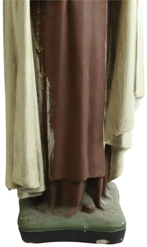 Sculpture Statue Religious St. Therese Saint Chalkware French 1900