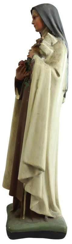 Sculpture Statue Religious St. Therese Saint Chalkware French 1900
